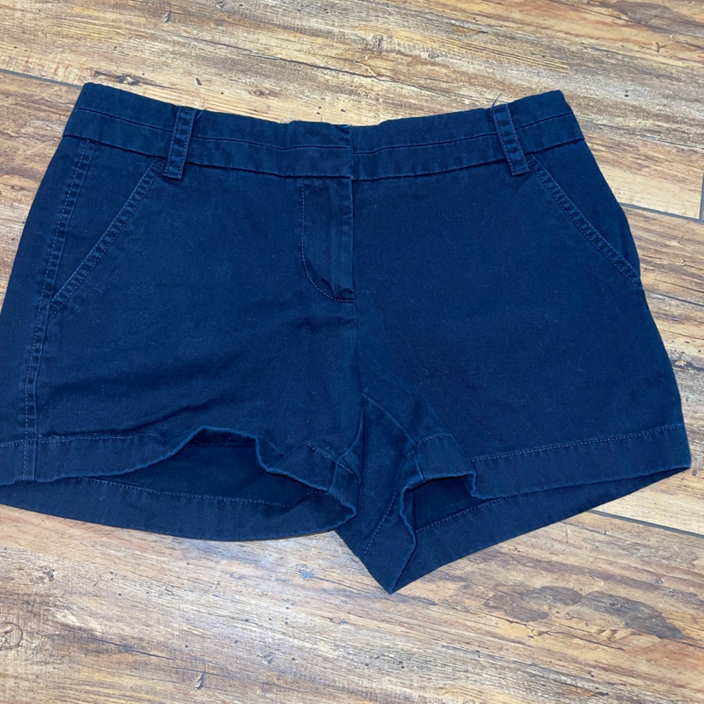 Navy j crew chino shorts